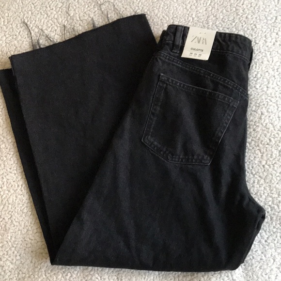 Zara denim culotte jeans 4 New - Picture 12 of 16